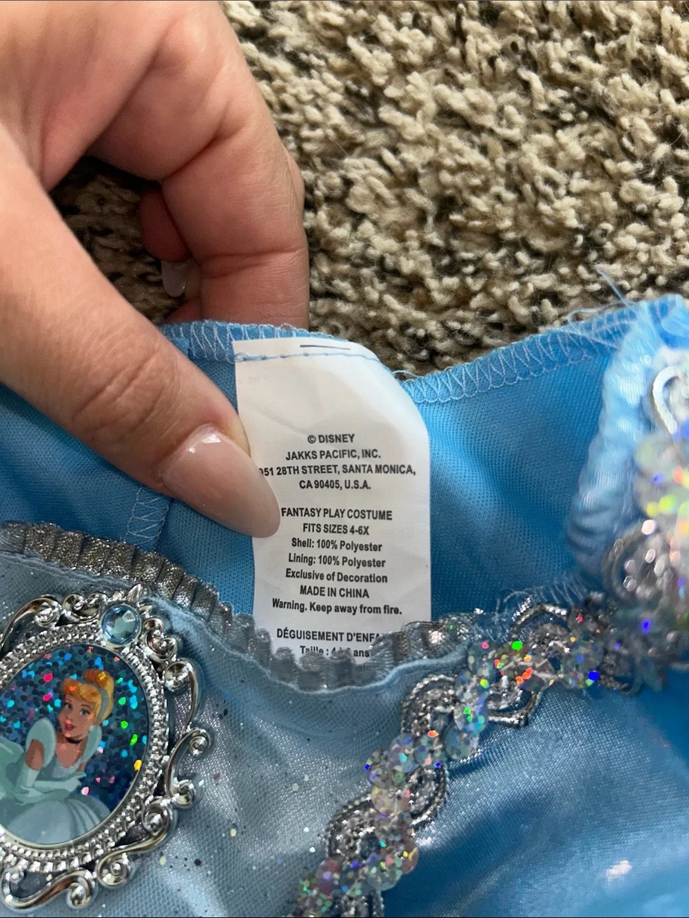 Cinderella Princess Dress Kids Costume